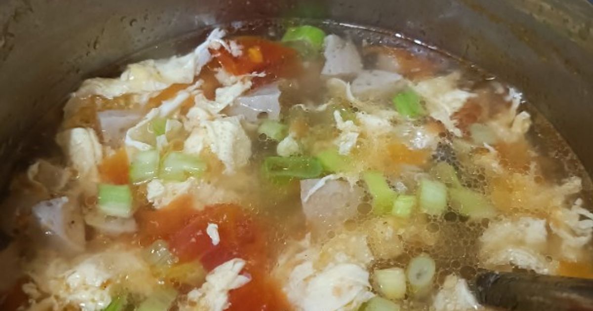 Resep 162. Tan Hua Tang Aka Sup Tomat Telur #Chinese Food oleh Hani ...