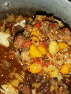 A picture of Beef soup.