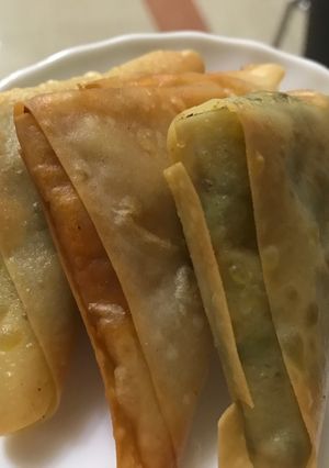 صورة لوصفة سمبوسة بالخضار المتبّلة