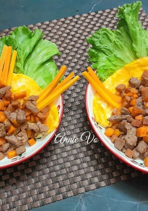 Hình của món Bò xào cà rốt.