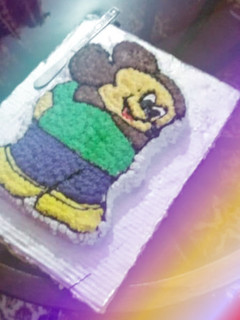 A picture of Micky mouse cake.