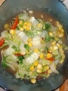 Foto resep Tumis sawi putih jagung
