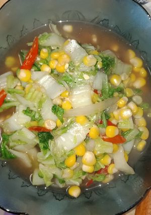 Foto resep Tumis sawi putih jagung