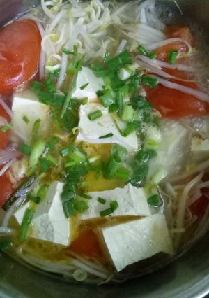 Hình của món Canh đậu phụ hầm.