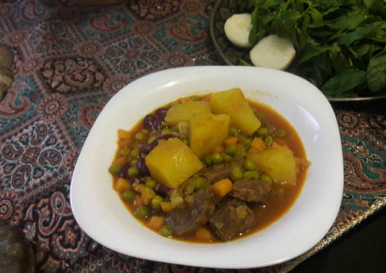 Simple Way to Prepare Any-night-of-the-week Meat and potato stew