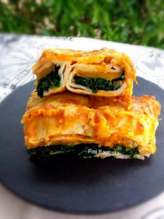 Una foto de Enchilada vegetariana de espinacas