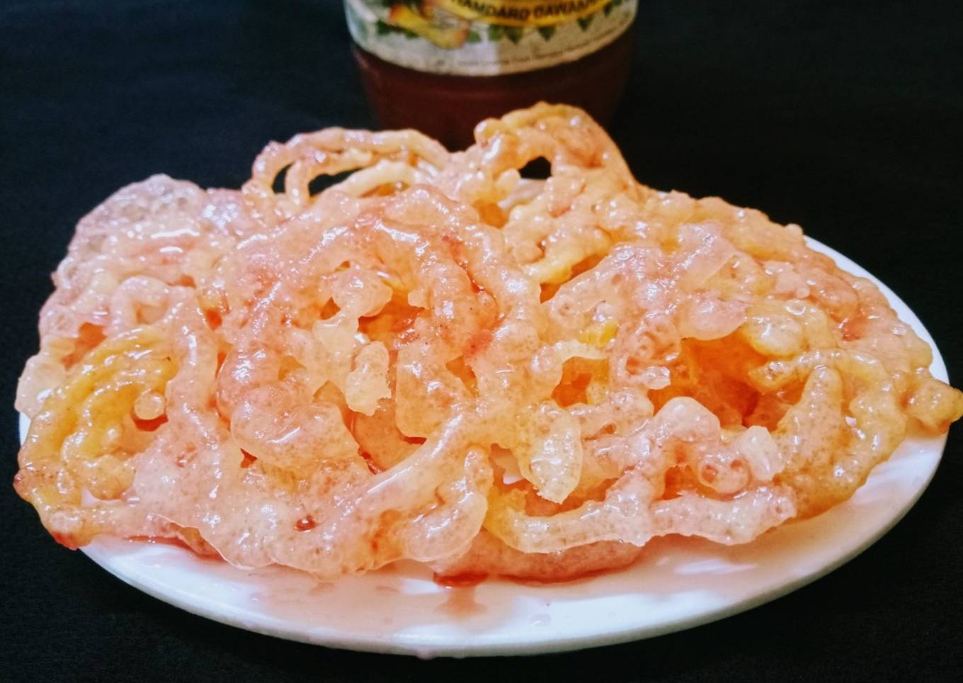 Instant jalebi with rose twist