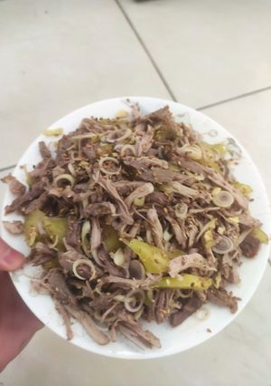 Hình của món Chạo xé Nam Định.