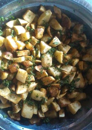 A picture of Parmentier potatoes.
