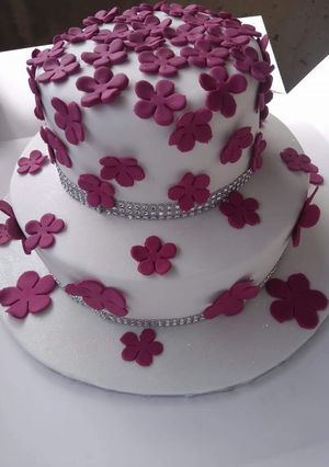 A picture of Rose steps cake.