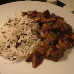 A picture of Mushroom Stroganoff.