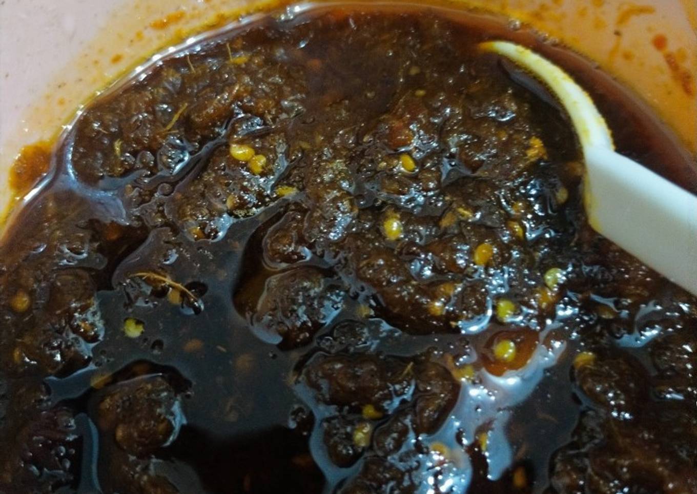 Sambal hitam/ Ireng (ala bebek Madura)