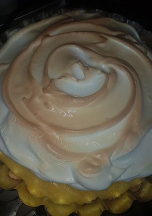 Una foto de Tarta de naranja (orange pie)