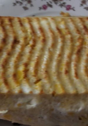 Una foto de Pastel de arroz Yamaní y choclo 🌽