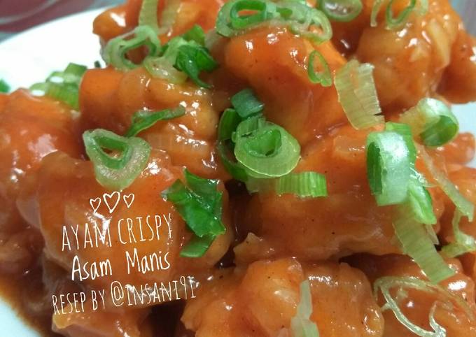 Resep Ayam Crispy Asam Manis, memasak cepat 🍲🍗🐣, Laziss