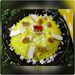 A picture of Bhagar Coconut Halwa(Barnyard Millet).