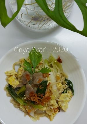 Foto resep Mie Nyemek Bakso Praktis
