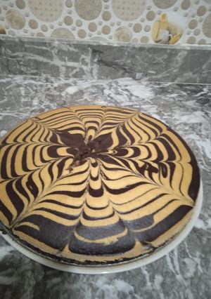 صورة لوصفة كيكة الرخامة