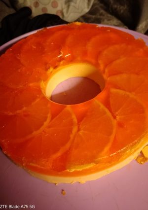Una foto de Postre de naranja