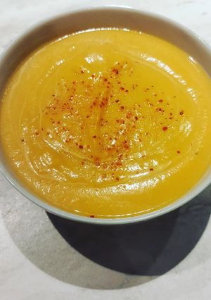 Une photo de Velouté de courge butternut à la thaï au cookeo