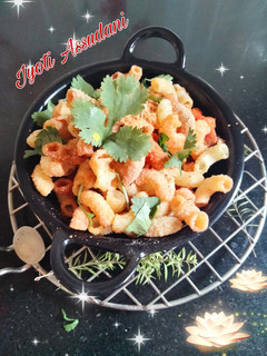 A picture of Kurkure crispy 💞😋😋Macaroni pasta.
