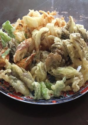 Una foto de La tempura～verduras fritas～