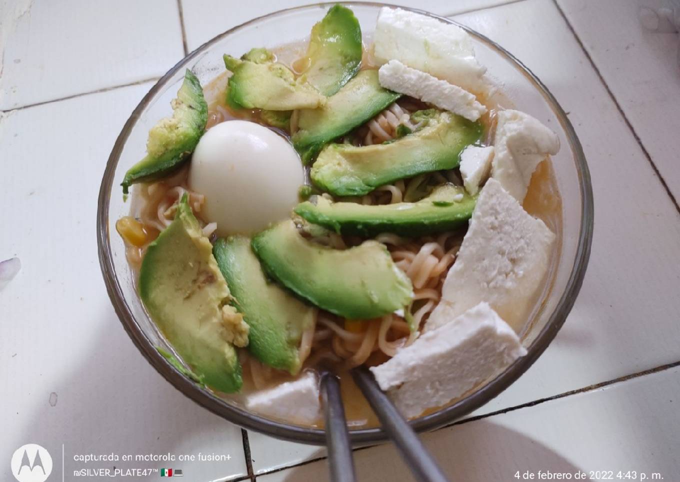 Sopa instantánea práctica
