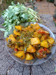 આલુ મેથી નુ શાક (Aloo Methi Shak Recipe In Gujarati) રેસીપી મુખ્ય ફોટો