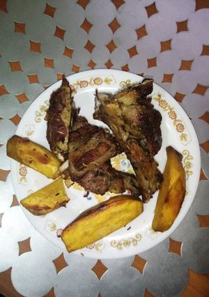 A picture of #Lovedish challenge - Lamb chops with rosemary and mint.