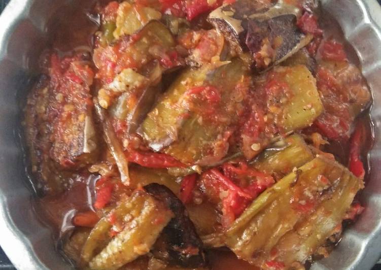 Cara Memasak Cepat Terong balado teri Mantul Banget