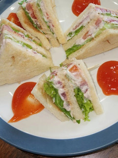 Foto resep Roti tawar sandwich mayonaise