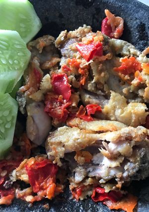 Foto resep Geprek Ayam Keto