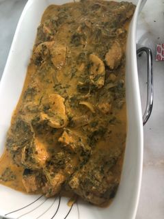 صورة لوصفة دجاج بالسبانخ