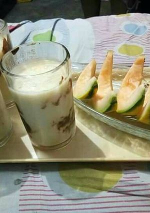 A picture of Musk melon lassi.