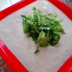 A picture of Garlic Raita.