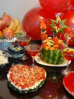 عکسی از دستور این هم میز یلدای من