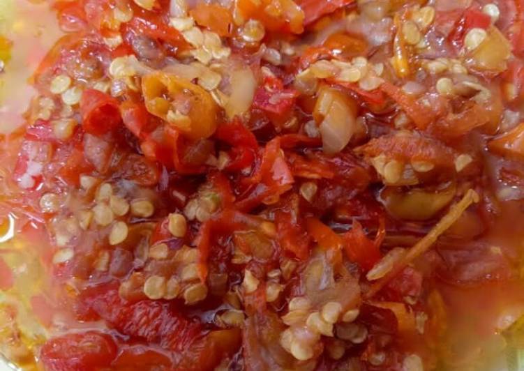 Resep: Sambel bawang ala bu rudy yang Nikmat