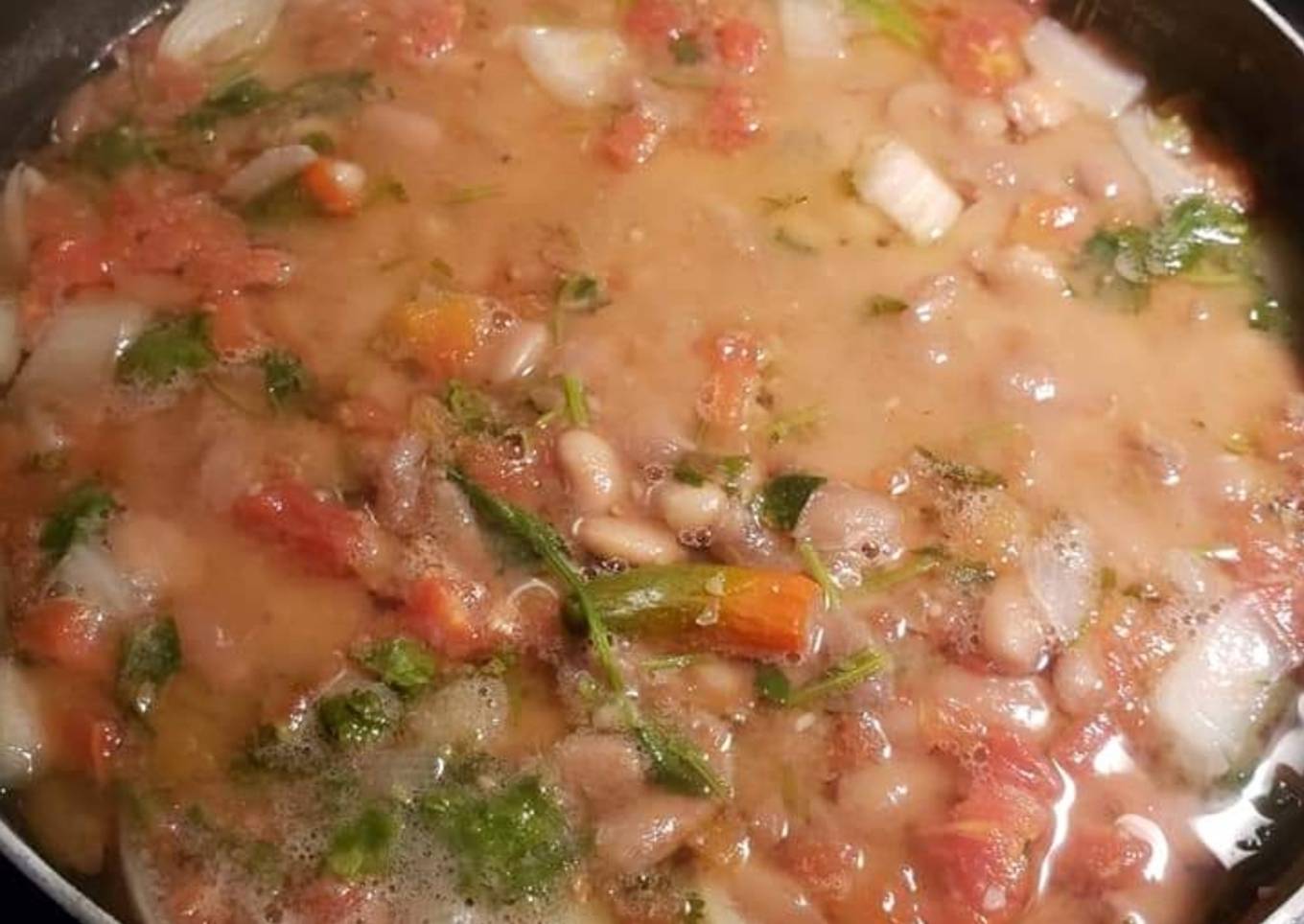 Homemade Mexican beans