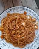 Fideos con pan rallado