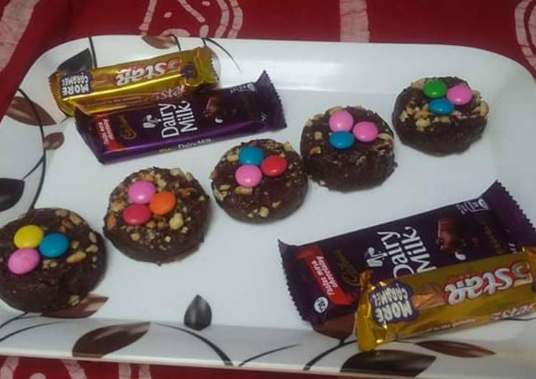 Easiest Way to Make Perfect Dryfruits Chocolate Fudge Canapeas