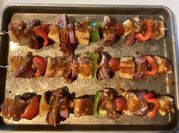A picture of pork kebabs