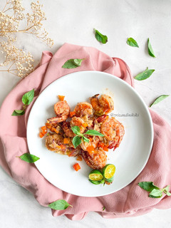 Foto resep Udang bawang goreng sambal embe