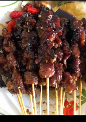 Foto resep Sate Sapi Bumbu Kecap Teflon (Seadanya🤗)