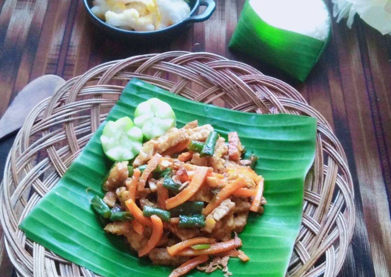 Oseng Wortel Kacang Panjang Tempe Sisa🍂