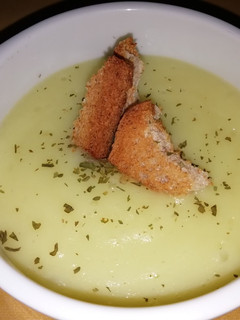 Una foto de Crema de calabacín