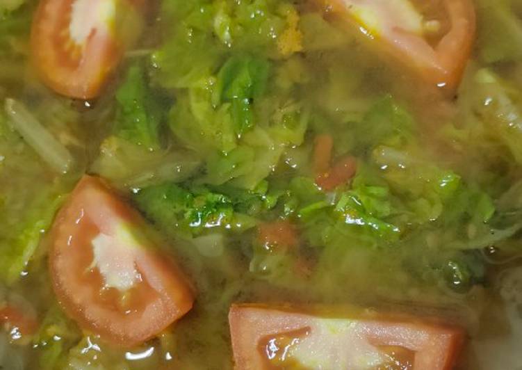 38. Cah Sawi Putih Pedas sederhana