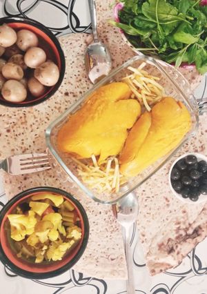 عکسی از دستور مرغ آبپز