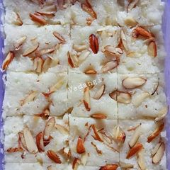Coconut Malai Burfi A picture of Coconut Malai Burfi.