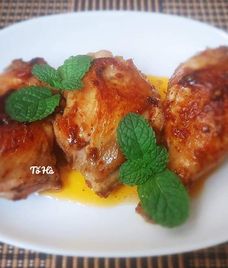 thịt đùi gà áp chảo