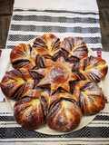 Cozonac floare cu nutella